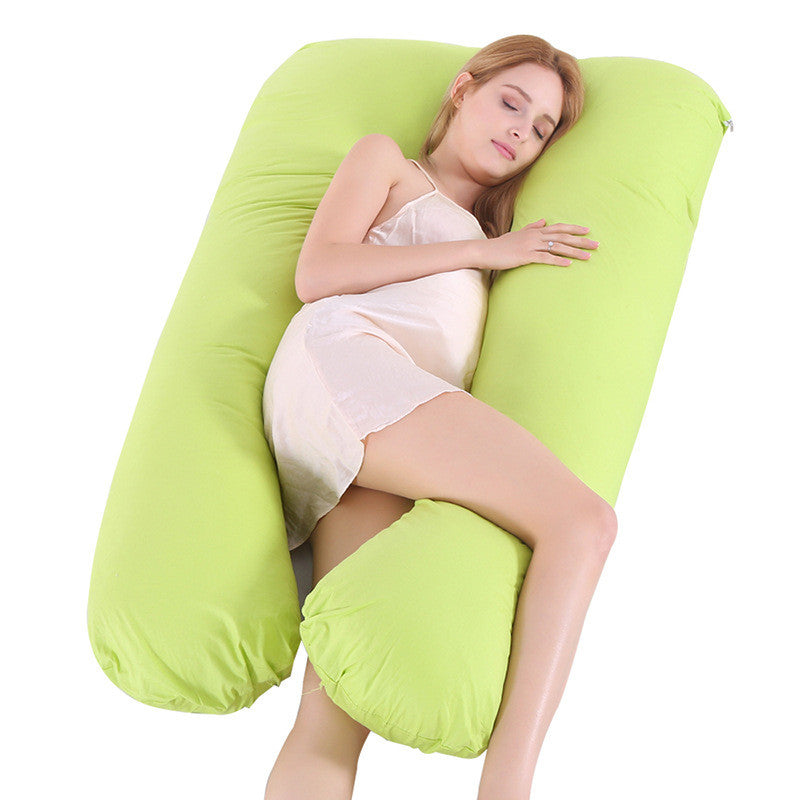 green-u-shape-pregnancy-pillow