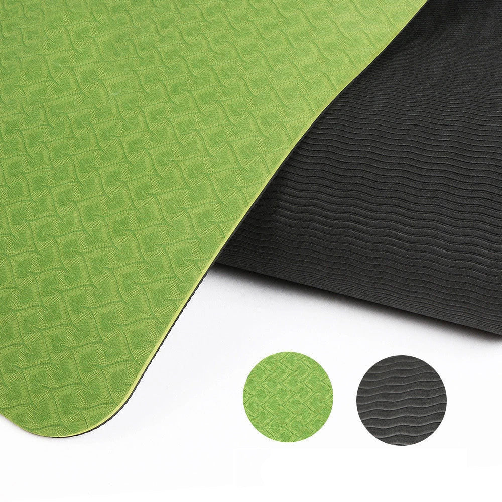 green-black-yoga-mat-combination
